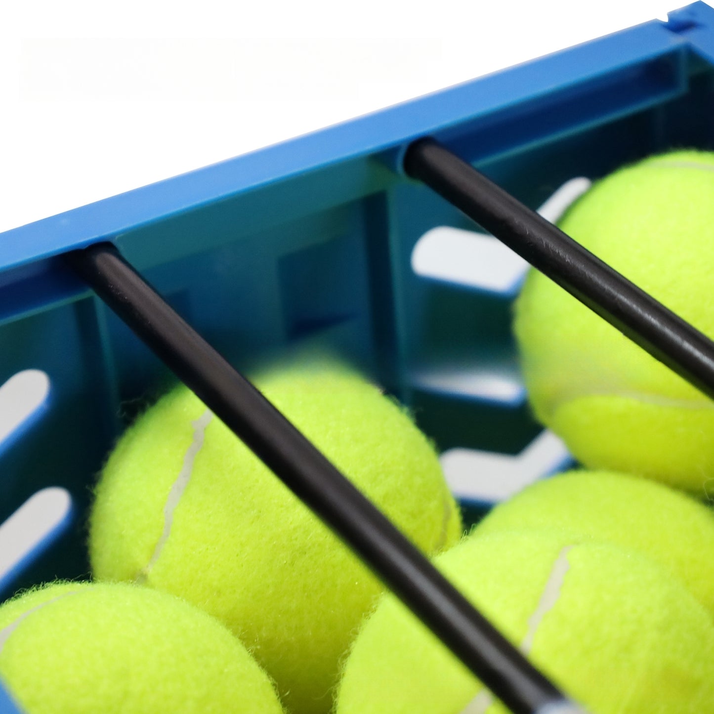 Tennis ball basket/hopper